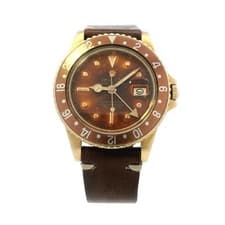 Rolex 1979 40mm 18k YG Brown Bezel GMT Master 1675 Custom Band
