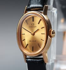 1979 Near MINT OMEGA De Ville 18mm 511.0553 Manual Gold Dial Women's Vintage