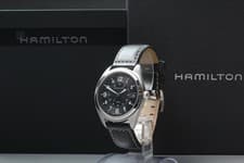 Near MINT w/ Box Hamilton Khaki Field H685510 Black Dial Quartz 40mm Men's Watch