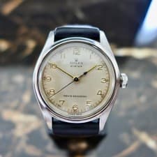 A STUNNING VINTAGE 1945 MID-SIZE ROLEX OYSTER ROYAL WRISTWATCH STEEL REF. 4444