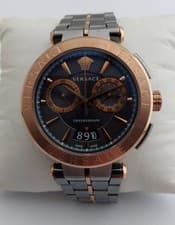VERSACE WATCH AION CHRONOGRAPH MENS VE1D02023 STAINLESS STEEL SWISS MADE GENUINE