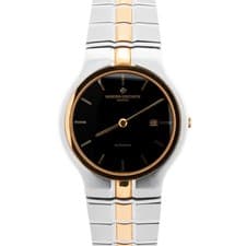 Vacheron Constantin Phidias Two-Tone Yellow Gold Steel 33mm Black Watch 48010