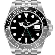 Rolex GMT Master II Black Gray Bruce Wayne Bezel Watch 126710 Box Card Unworn