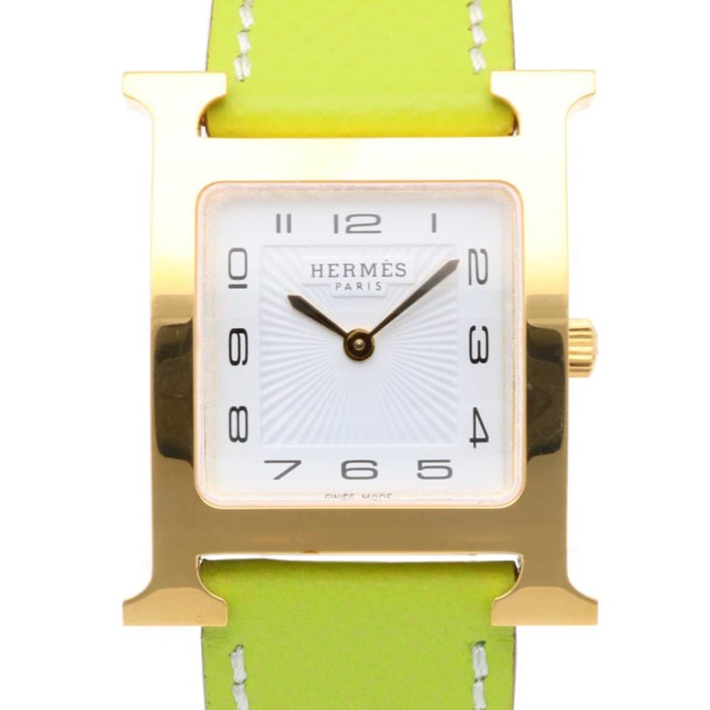 HERMES H watch Watches HH1.510Gold Plated used