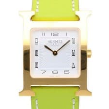 HERMES H watch Watches HH1.510Gold Plated used