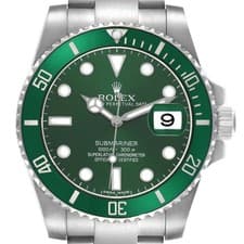 Rolex Submariner Steel Hulk Green Dial Bezel Mens Watch 116610 116610LV Card