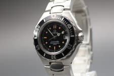 Omega Seamaster Professional 200m Cal.1424 Date Black Quartz Women's Watch JAPAN