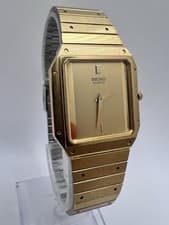 RARE 1980’s Seiko Gold Tone Square Case 28mm Ref 6530-5010