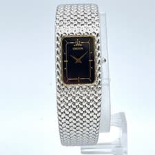 SEIKO CREDOR Quartz Watch 2F70-5340 Black Working