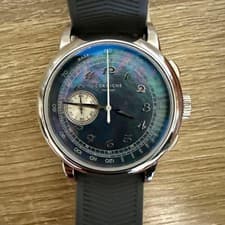 Corniche Heritage Chronograph Quartz Watch Ciel Nocturne II 39mm Black Dial
