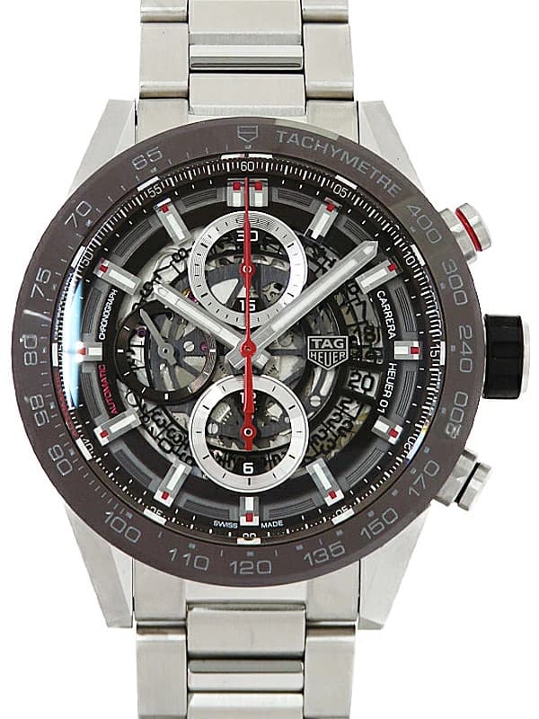 TAG Heuer Carrera Calibre Heuer 01 Automatic Watch CAR201U.BA0766 Skeleton 43mm