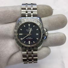 Tudor 20010 Sport Collection Automatic Date Watch for Men 17cm Metal Wrist