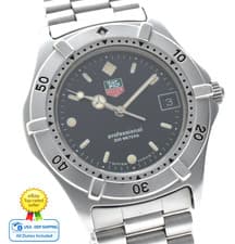 [NEAR MINT] Tag Heuer 2000 Professional 962.006-2 Black Dial Men's Quartz Watch