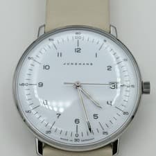 Junghans Max Bill 33mm Quartz 047/4252.00 White Dial Watch from JP with box