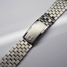 OMEGA Vintage Stainless Steel Watch Band 19mm Width Used