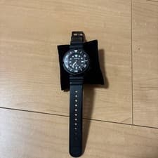 Seiko Prospex V147 0BB0 Solar Diver Watch Black Dial Rubber Strap 200m