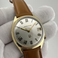1969 Bulova Accutron 14K Gold Filled Case TUNING FORK Mens Watch Cal.2181