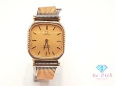 Omega De Ville 591.0091 Ladies Quartz Watch Gold Silver SS GP Case Band