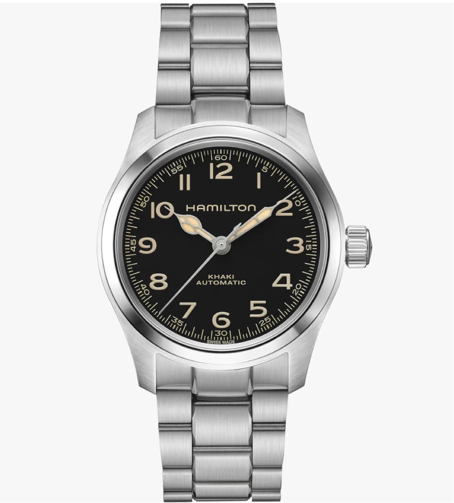 Hamilton Khaki Field Murph 38 MM Stainless Steel Black Dial Watch H70405130