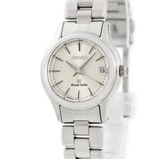 Grand Seiko STGF025 4J52-0A10 Quartz Women's Silver Sunray Bar Date Watch #HD628