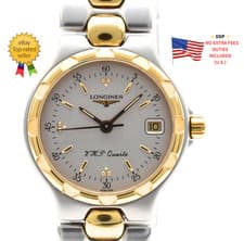 ▶️ [ N MINT ] Longines Conquest V.H.P. L1.113.3 Silver Dial Women's Quartz Watch