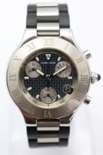 CARTIER CHRONOSCAPH21 W10125U2 Chronograph Date Quartz Men's Watch Q#143470