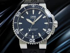 Oris Aquis Date Ref.7653 Dark Blue Dial Diver's Automatic 300M 43mm Men's watch