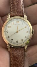 Vintage Hamilton Military Dial 14K Solid Gold Running!