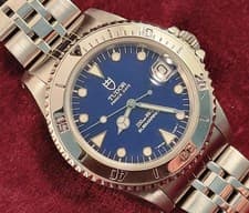 1998 Tudor Prince Date Submariner 75190 Blue Dial s/s Bracelet Full Set