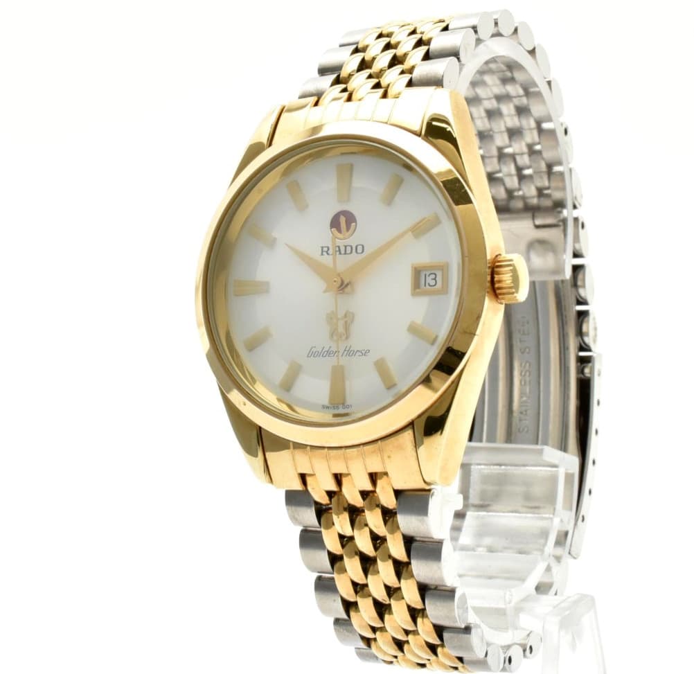 Vintage [N MINT] RADO Golden horse 633.3649.2 Gold Automatic Men's Watch JAPAN