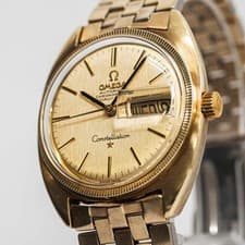 *NEAR MINT* Vintage OMEGA Constellation Cal.751 Chronometer Auto Gold 35mm Mens