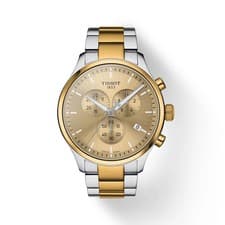 Tissot Chrono XL SWISS Quartz Gold Dial Two Tone Men's Watch T1166172202100