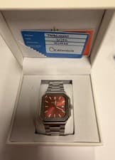 Oceaneva Tenuis Ultra-Thin Automatic Swiss Movement Watch Burgundy LIMITED ED.