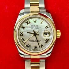 Rolex Lady-Datejust 26mm Mother Of Pearl Dial Box Paper 18K Yellow Gold Two Tone