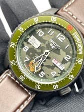 SEIKO 5 Sports Street Fighter V Collaboration Guile SBSA081 No Box working