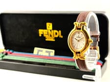 [Near MINT W/Box] Vintage FENDI 640L 5 Colors Change Belt Quartz Women's Watch