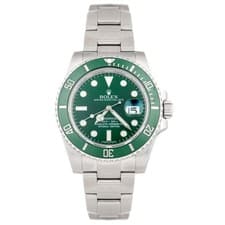 Rolex Submariner Date Hulk Stainless Steel Green Dial 40mm 116610LV Full Set
