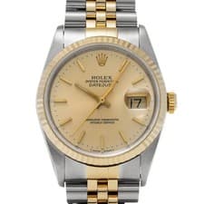 ROLEX Datejust 16233 Champagne WATCH 723711
