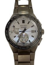 Seiko Astron Solar Watch Titanium White SLV 8B63-0BD0 Used