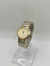 Yves Saint Laurent Watch 4620 E62267 Gold Dial Quartz Mens Wristwatch
