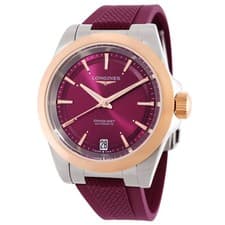 Longines Conquest Automatic Purple Dial Ladies Watch L3.430.5.98.9