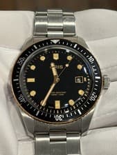 ORIS DIVERS SIXTY-FIVE BLACK DIAL STAINLESS-STEEL BRACELET BRONZE 42MM