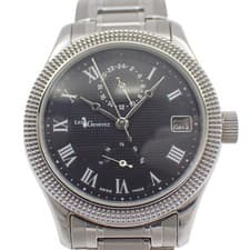 LES GENEEZ Les Geneez GMT Power Resere Automatic Winding Men's Watch Black Dial