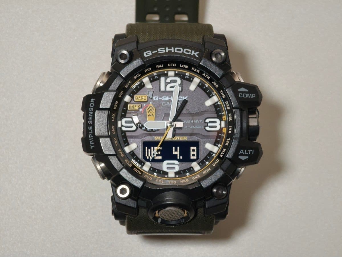 Casio G-Shock Mudmaster GWG-1000-1A3JF Radio Solar Men's Watch Used