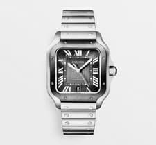 2025 Cartier Santos Large Stainless Steel Watch WSSA0037 Excellent Condition