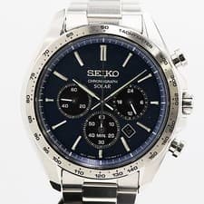 Seiko Selection SBPY163 V175-0FA0 Solar Men Navy Dial, 4056100 3JWY ABC19165 KMT