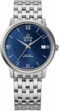 Unused OMEGA DE VILLE 424.10.37.20.03.001 Blue Automatic Men Watch in Box
