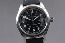[N MINT] Hamilton Khaki Field H704450 Black dial Date Automatic Men's From JAPAN