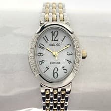 SEIKO Dolce Excelline ladies wristwatch SWCQ051 silver x gold From Japan