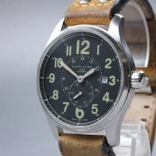 Hamilton Khaki Field H706550 H600708101 Automatic Black Men's Watch 43mm Exc+5